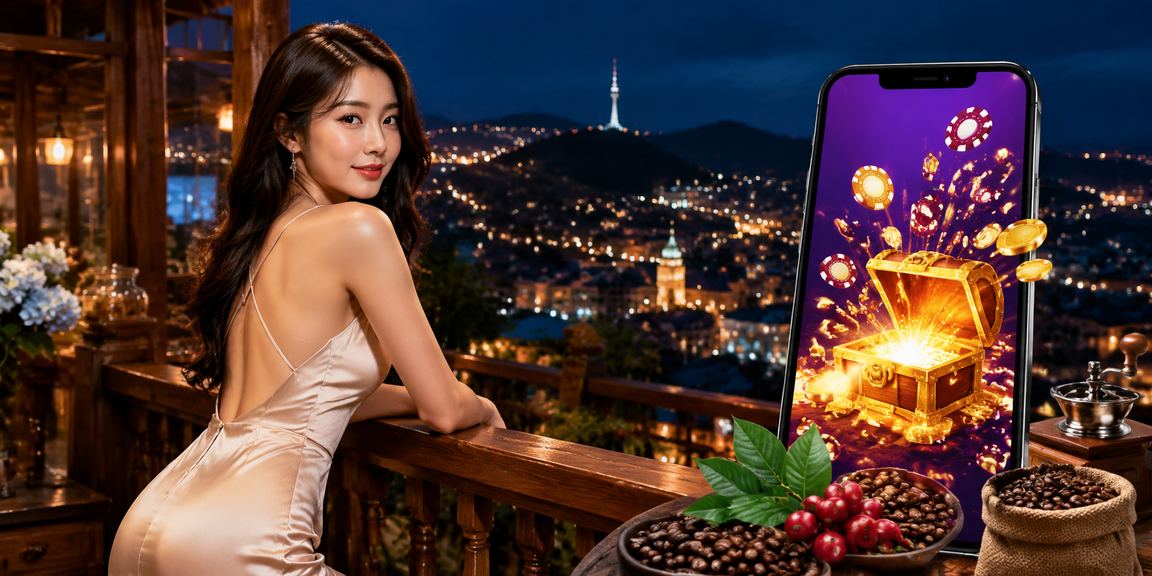 Người dùng Đà Lạt chơi casino trên điện thoại tại quán cà phê