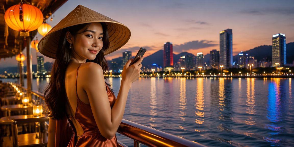 Người dùng Đà Nẵng trải nghiệm mobile casino với nón lá truyền thống Việt Nam