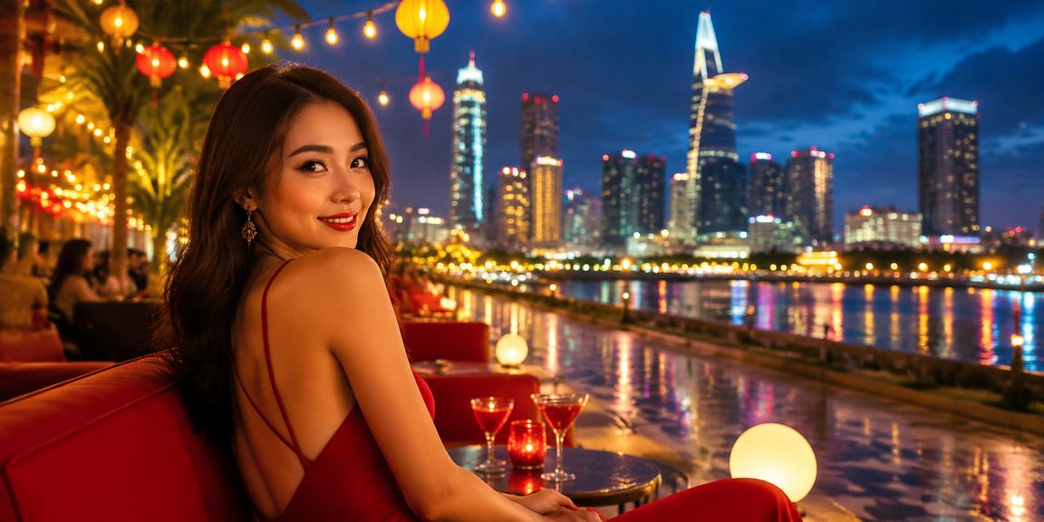 Cư dân thành phố Hồ Chí Minh chơi casino trực tuyến tại lễ hội